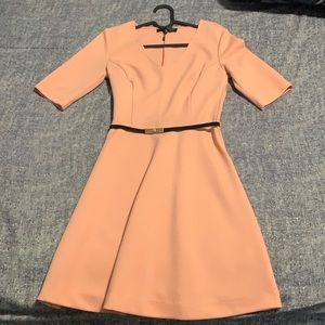 Sophisticated peach dress for causal wear